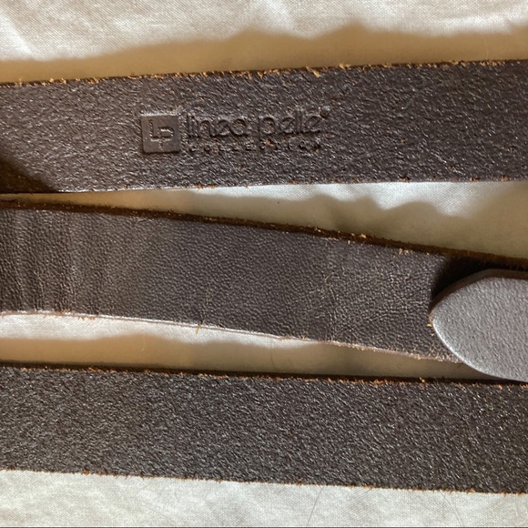 Linea Pelle Brown Cinch Belt - Picture 3 of 5